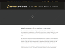Tablet Screenshot of groundanchor.com